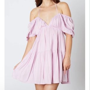 Cotton Candy LA puff sleeve baby doll dress